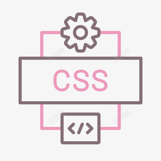 Css计算机编程图标2线颜色svg_新图网 https://ixintu.com Css 图标 编程 计算机 颜色