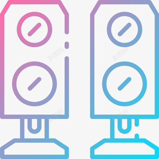 扬声器技术97渐变图标svg_新图网 https://ixintu.com 扬声器 技术 渐变