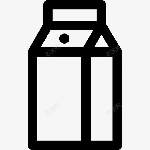 牛奶健康食品37线性图标svg_新图网 https://ixintu.com 健康食品 牛奶 线性