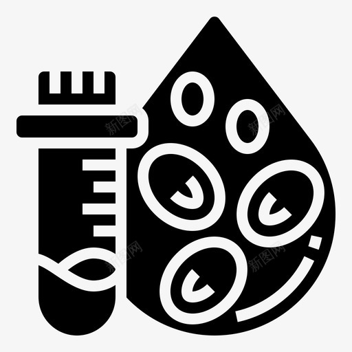 血液计数测试医学209字形图标svg_新图网 https://ixintu.com 医学 字形 测试 血液 计数