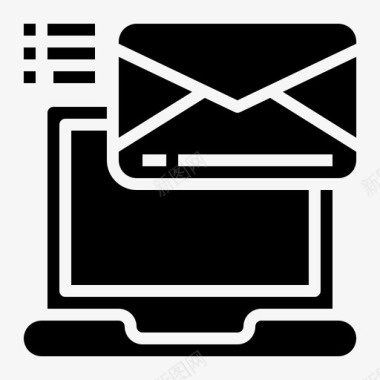 电子邮件邮件69填充图标图标