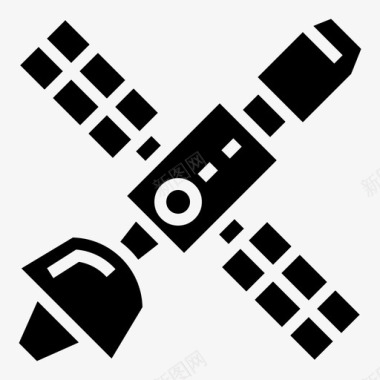 卫星通信3字形图标图标