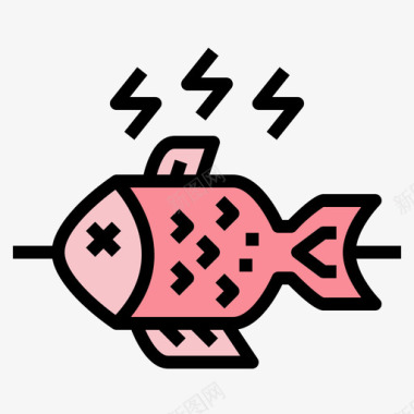 鱼烧烤派对9原色图标图标
