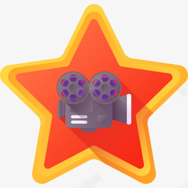 星光大道电影工业33色彩图标图标