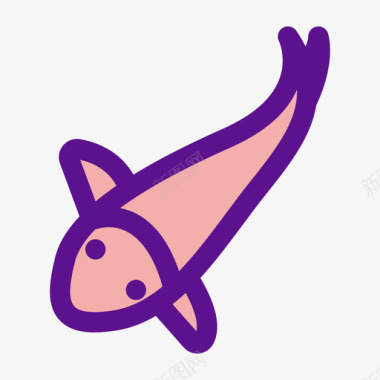 鱼日本60线色图标图标