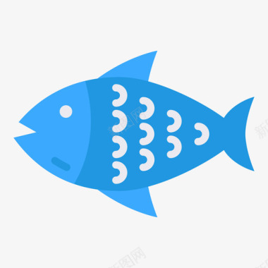 鱼宠物10扁平图标图标