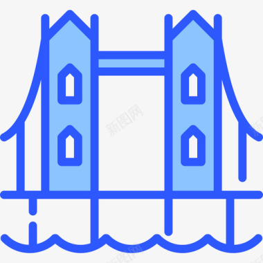 塔桥landmark31蓝色图标图标