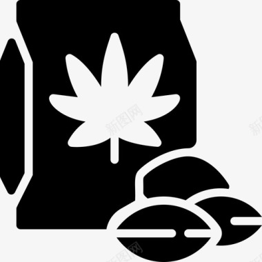 种子大麻11填充图标图标