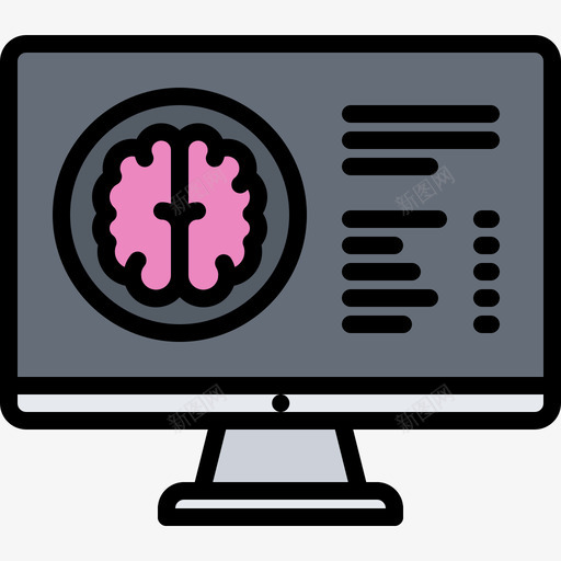 大脑医疗技术9颜色图标svg_新图网 https://ixintu.com 医疗 大脑 技术 颜色