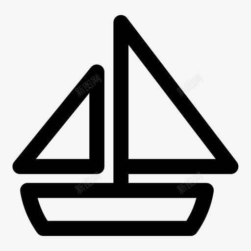 帆船游船海上图标svg_新图网 https://ixintu.com 其他 帆船 海上 游船