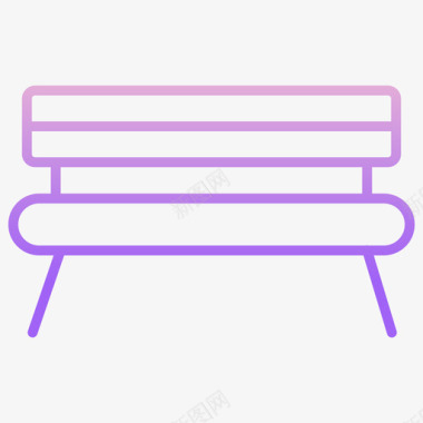 长凳家具装饰2轮廓坡度图标图标