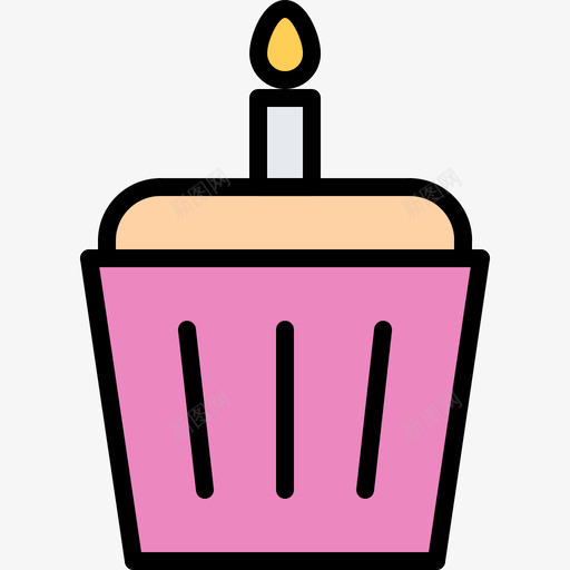 生日蛋糕生日派对46彩色图标svg_新图网 https://ixintu.com 彩色 派对 生日 生日蛋糕