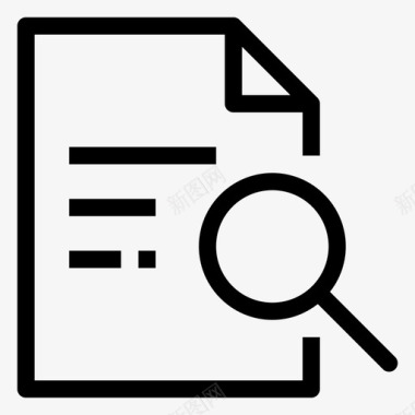 搜索文档文件办公室图标图标