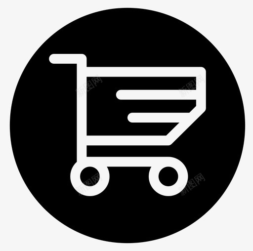 购物车销售手推车图标svg_新图网 https://ixintu.com 付款 商店 手推车 购物车 销售