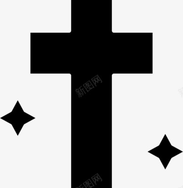 基督教十字架复活节图标图标