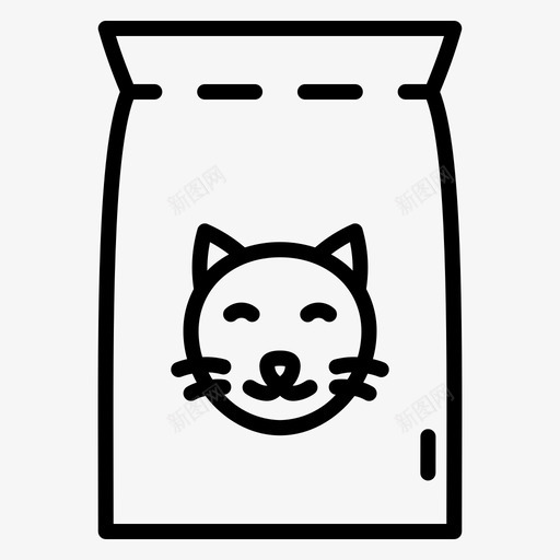 猫粮宠物13直系图标svg_新图网 https://ixintu.com 宠物 猫粮 直系