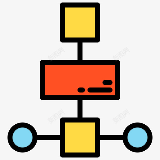 流程图ux1线性颜色图标svg_新图网 https://ixintu.com ux 流程图 线性 颜色