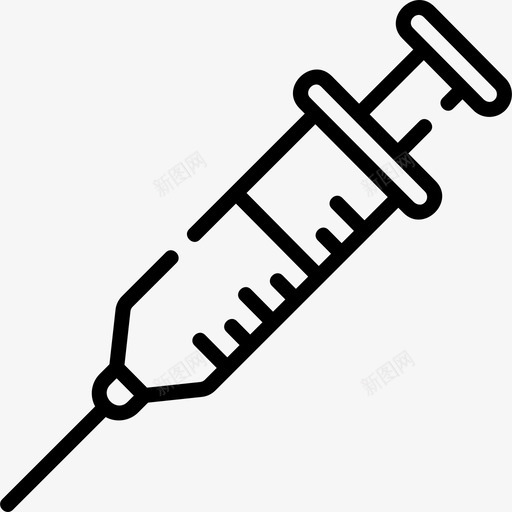 注射器实验室38线性图标svg_新图网 https://ixintu.com 实验室 注射器 线性