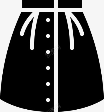 裙子时装和服装2填充图标图标