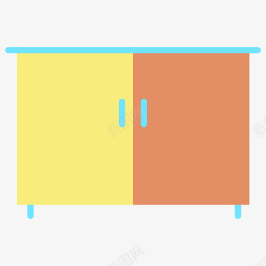 鞋架家具装饰5平面图标图标