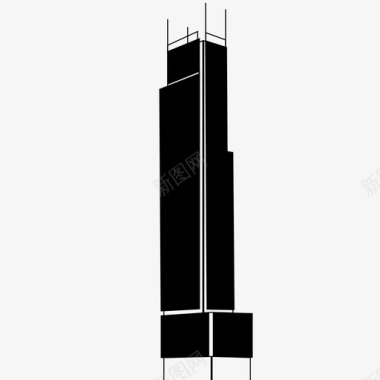 三个世界贸易中心金融曼哈顿图标图标