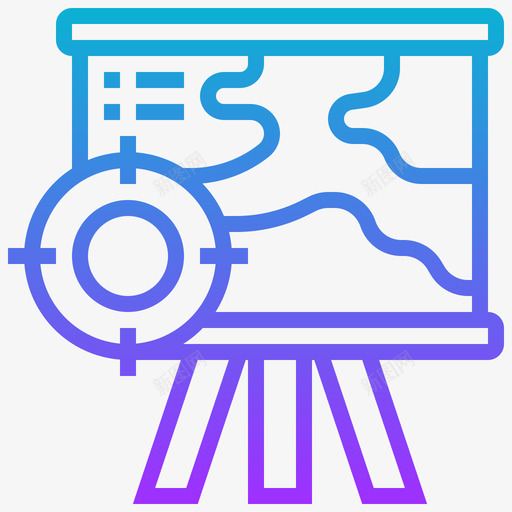目标地图和导航15梯度图标svg_新图网 https://ixintu.com 地图 导航 梯度 目标