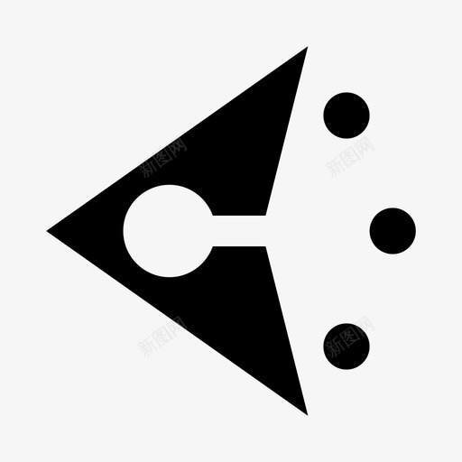 抽象标记圆形形状图标svg_新图网 https://ixintu.com 三角形 圆形 实心 形状 抽象 标记 波浪形