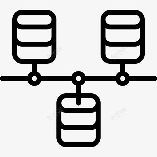网络大数据67线性图标svg_新图网 https://ixintu.com 大数 数据 线性 网络