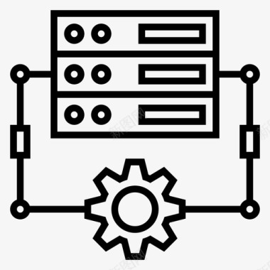 连接数据库设备图标图标