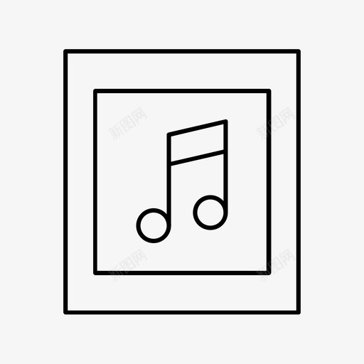 音乐平面图标svg_新图网 https://ixintu.com 多媒体 平面 设计 音乐
