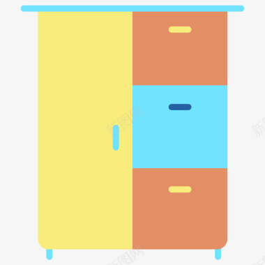 衣柜家具装饰5平图标图标