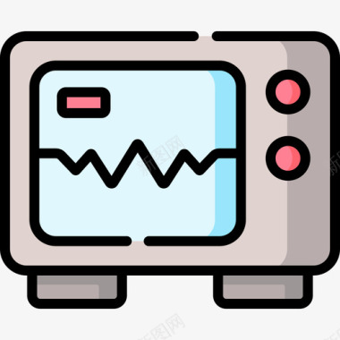 心电图生物学24线色图标图标