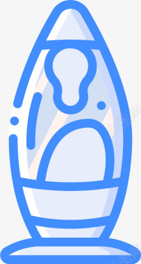 熔岩灯办公家具1件蓝色图标图标