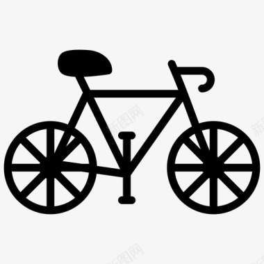 自行车手动自行车脚踏自行车图标图标