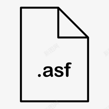 asf文件格式图标图标