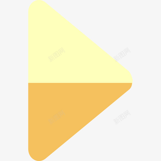 按钮上的三角形彩色svg_新图网 https://ixintu.com 按钮上的三角形彩色