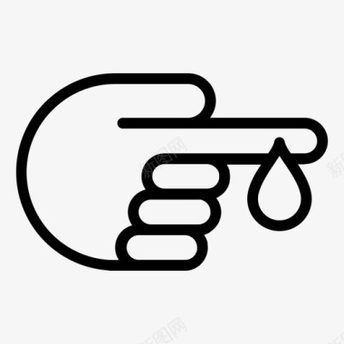 验血检查手部图标图标