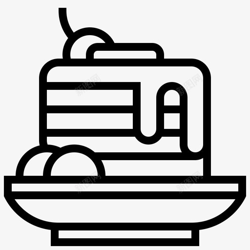 煎饼烘焙面包店图标svg_新图网 https://ixintu.com 果酱 烘焙 煎饼 芹菜 蜂蜜 面包店
