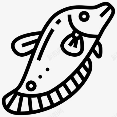 小丑鱼钓鱼44直线型图标图标