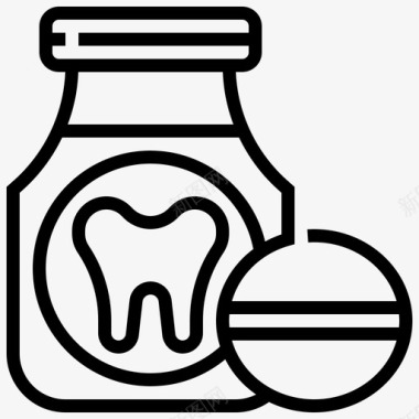 止痛药牙科药物图标图标