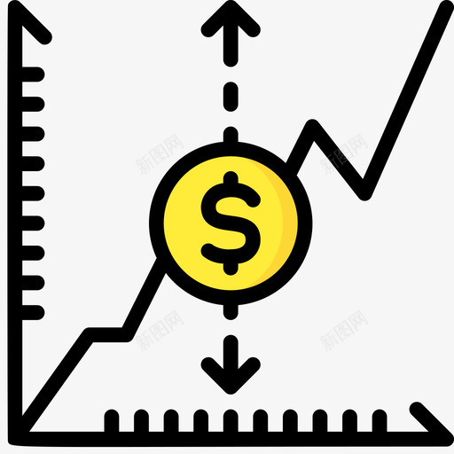 市场波动投资68线性色彩图标svg_新图网 https://ixintu.com 市场 投资 波动 线性 色彩