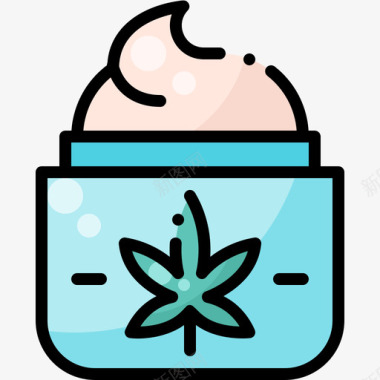奶油大麻13原色图标图标