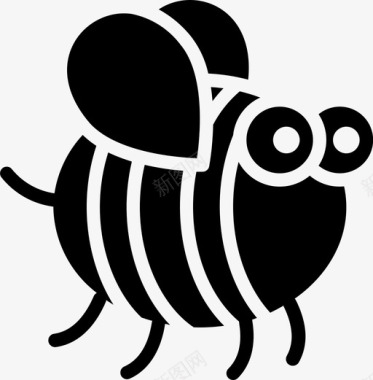 蜜蜂虫子和昆虫2填充图标图标