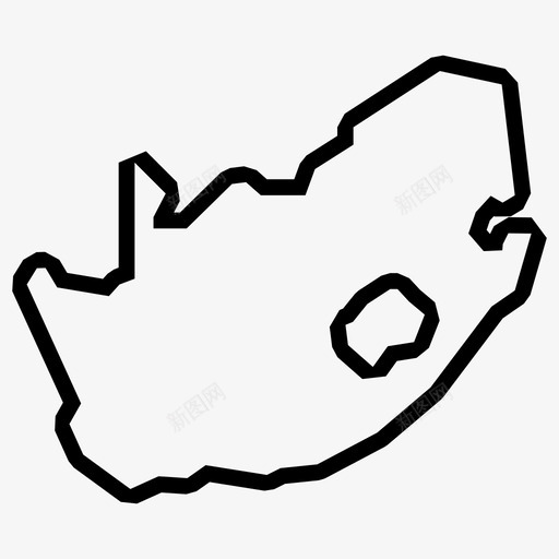 南非地图开普敦国家图标svg_新图网 https://ixintu.com 南非 国家 地图 开普敦