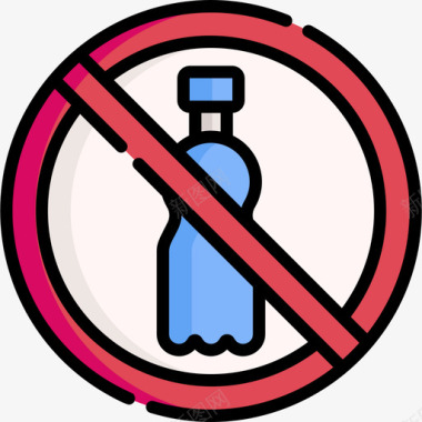 禁止饮酒游泳池规则7直线颜色图标图标
