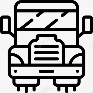 卡车未来运输2直线图标图标