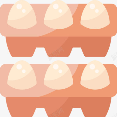 鸡蛋养殖96扁平图标图标