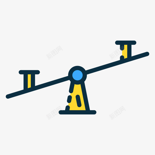 跷跷板操场62线性颜色图标svg_新图网 https://ixintu.com 操场 线性 跷跷板 颜色