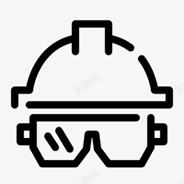 安全眼镜护目镜图标图标