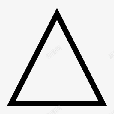 三角形等边三角形几何学图标图标